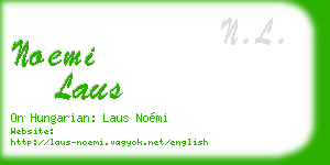 noemi laus business card